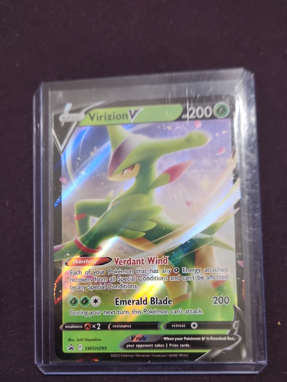 Pokemon TCG Virizion V - SWSH295 - Sword & Shield Promo